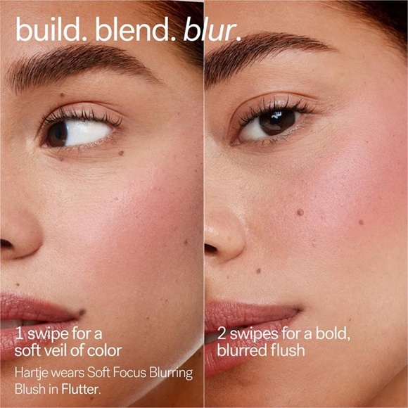 NIB ILIA Soft Focus Blurring Powder Blush, Talc-Free, Closer - Baby Pink - Picture 3 of 6